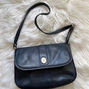 YSL Blue Vintage Crossbody Bag